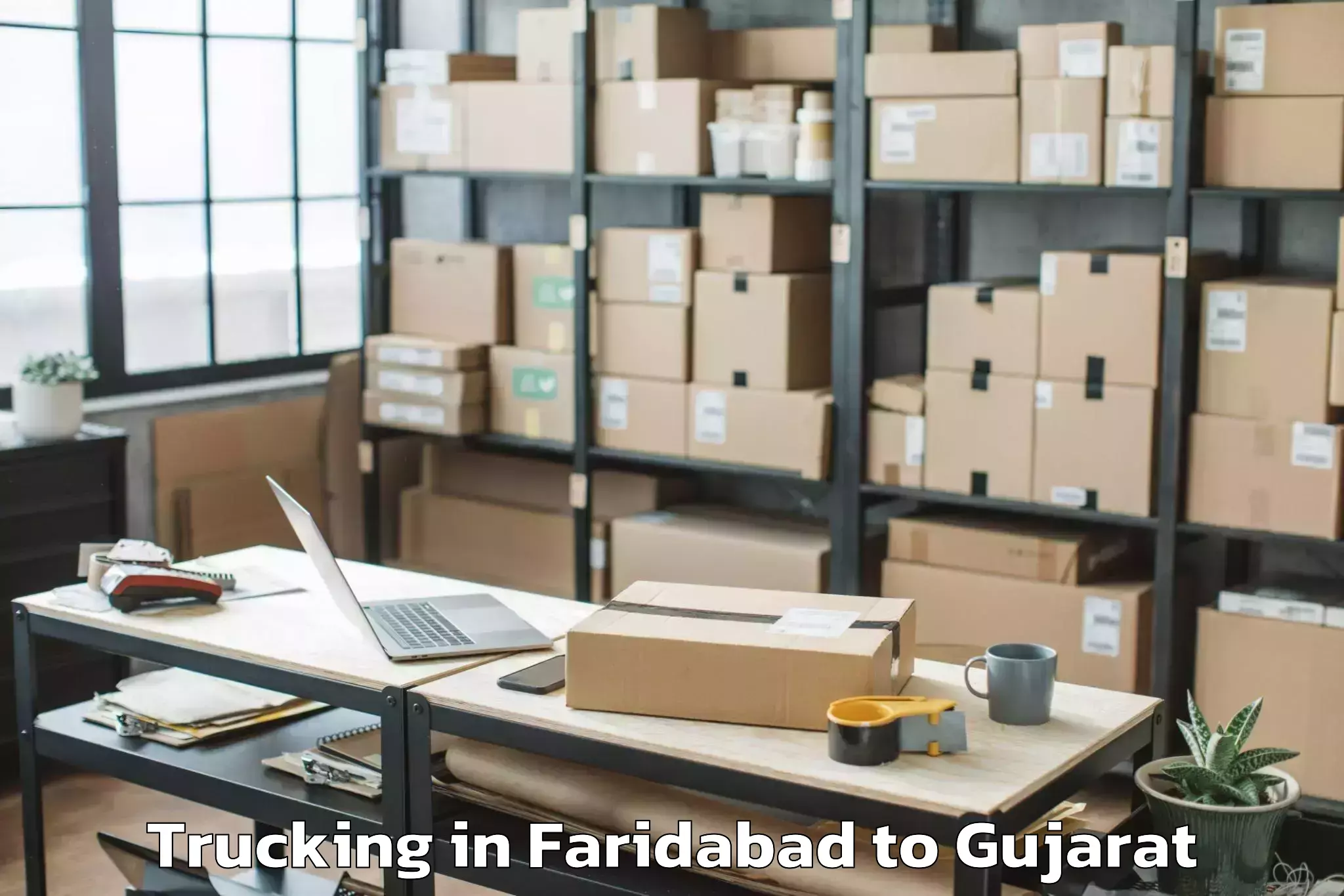 Get Faridabad to Gandhi Nagar Trucking